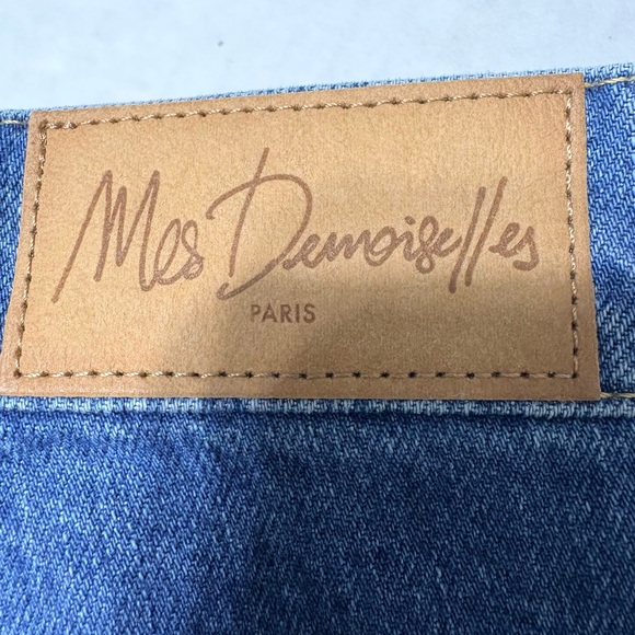 Mes Demoiselles Paris Denim, High Rise, Kick Flare Jeans w Bottom Slit. Italy - Picture 6 of 13